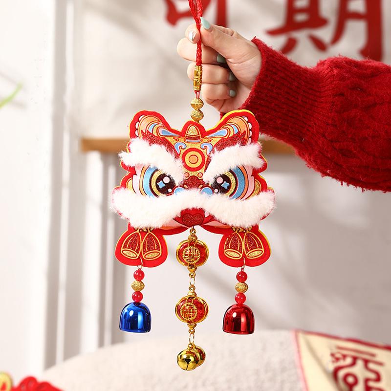 2025 Happy New Year Bell DIY Tassels Ornaments Pendant Atmosphere Decoration Gifts Creative Spring Festival Supplies
