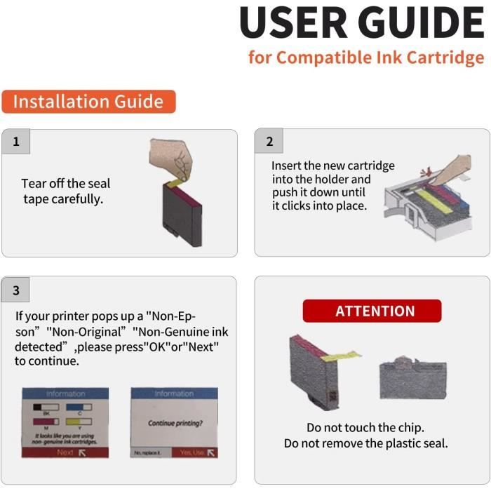 604Xl Совместимый Чернильный Картридж Для Epson 604 Xl Для Expression Home Xp-2205 Xp-2200 Xp-3200 Xp-4200 Xp-4205 Xp-3205 Wor[u1074]