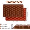 2 Pcs Coffee Bean Mold, Food Grade Coffee Bean Silicone Mold with Anti-Leak Rim, 55 Cavity Coffees Beans Molds Silicone for Chocolate, Candy, Resin