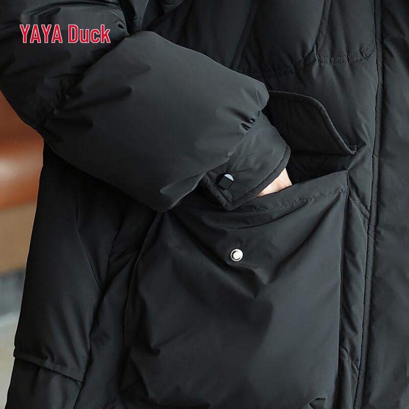 YAYA Women's Mid-Length Hooded Down Coat