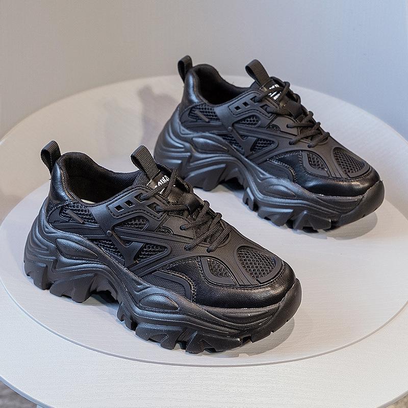 Новые кроссовки для женщин, дышащие и универсальные, повседневная спортивная обувь на толстой подошве