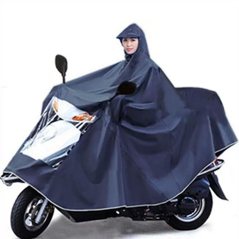 Authentic Raincoat for Electric Bikes and Motorcycles, Rain Poncho for Adult Riding, Single or Double Rider, Enlarged Size