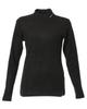 Jack Bunny Long Sleeve Mock Neck Shirt Jersey Golf Undershirt Size 2 Women's (Moisture-Wicking, Heat-Generating Fabric) / / 263-5266036 010_Black, [L]