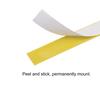 uxcell Carbon Steel Adhesive Tape Measure, Yellow, Straight Track Tape, Flat Ruler, 400cm Metric, Right To Left Reading