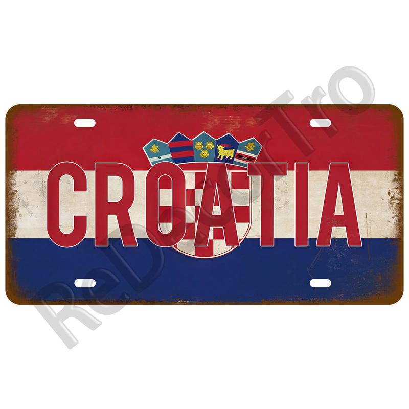 Metal Sign Germany USA Country Flag Tin Sign Plaque France Israel Spain Tinplate Plate For Wall Home Restaurant Craft Bar Decor