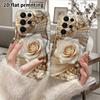 Phone Case: 2D Flat Samsung Galaxy A34 A35 M05 M06 S20 S22 S21 FE Plus 5G Protective Case, Couple Style, Pearl White Rose, Christmas and Halloween Gif
