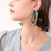 2021 Trend 925 Silver Needle Faux Rhinestone Tassel Long Unusual Earrings for Women Fashion Jewelry (5pcs of Free Shipping)