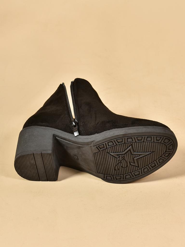 Женские ботинки на платформе, женские ботильоны, осенние модные элегантные ботильоны из искусственной замши, элегантные лаконичные однотонные ботильоны на высоком каблуке