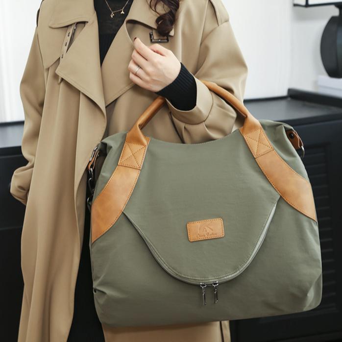 Винтажная женская сумка большой емкости на одно плечо Slant Straddle, винтажная нейлоновая сумка Postman Tote для женщин