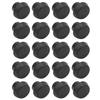 20 Pcs Billiard Cue Bottom Rubber Plug Protection Pad Pole Tail Cover Protection Accessories