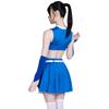 F Blue Dance O Cheer Girl X Cheer Girl Униформа Размер M Косплей Костюм [Be With] Женский