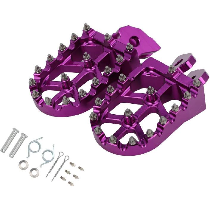 Foot Pegs for Surron Hyper Bee,CNC 6061 Aluminum Footpegs Pedal for Electric Dirt Bike Sur Ron Hyper Bee-Purple