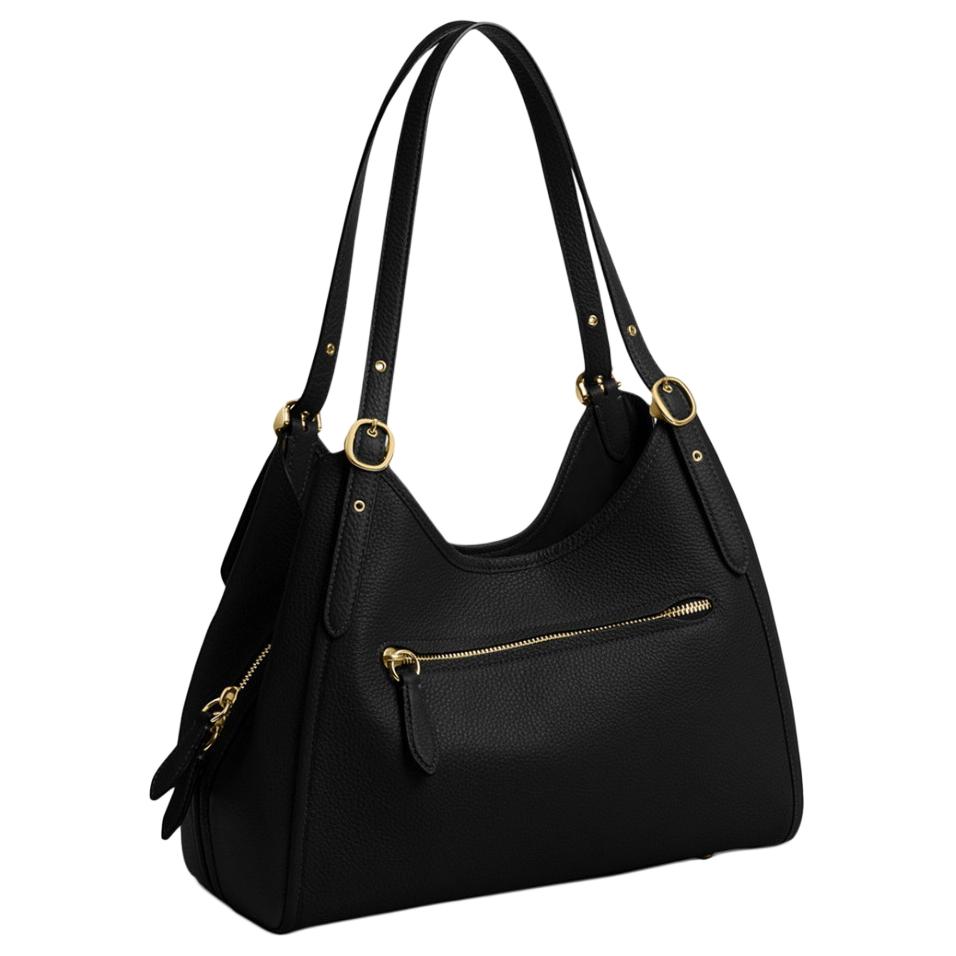 Coach Bella 31 Shoulder Bag With Adjustable Strap Women Shoulder Bag Black Gold CR979-B4BK