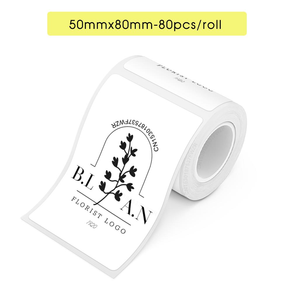 1PK Label Sticker for Marklife X2 Label Printer Waterproof Self-adhesive Thermal Roll Paper for Marklife X2 Portable Printer
