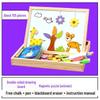 Little Master Educational Magnetic Animal Puzzle & Double-Sided Drawing Board