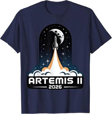 Запуск Artemis II на Луну 2026 Унисекс Футболка Унисекс Футболка