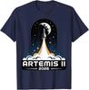 Запуск Artemis II на Луну 2026 Унисекс Футболка Унисекс Футболка