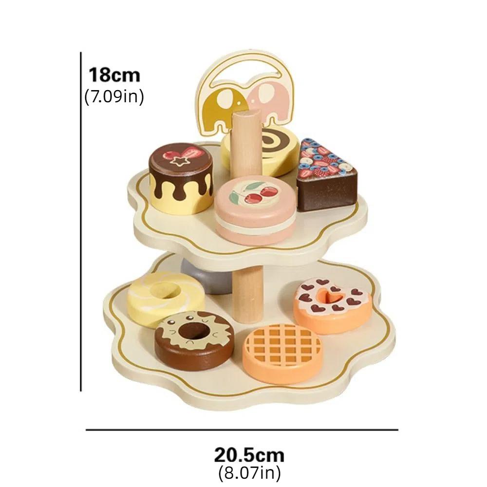 Simulation Afternoon Tea Set Toy Early Educational Pretend Play Kitchen Set  Party Favor Gift