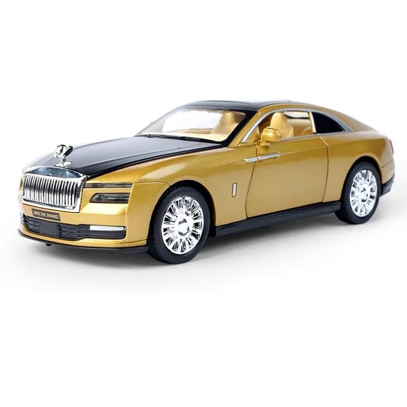 1/32 Rolls-Royce Spectre Автомобиль на новой энергии Сплав Модель роскошного автомобиля Литой и игрушечный автомобиль Металлическая модель автомобиля Симуляция Звук и свет Детский подарок