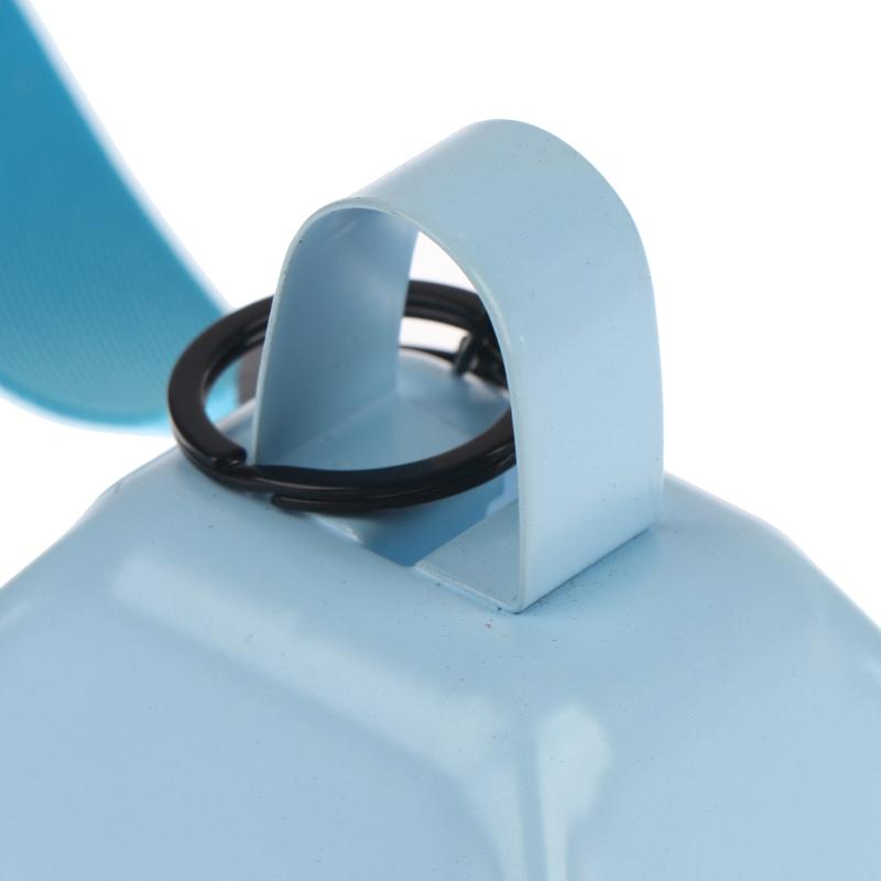 Loud Iron Cowbell with Wrist Rope for Effective Noise in Outdoor Races and Events