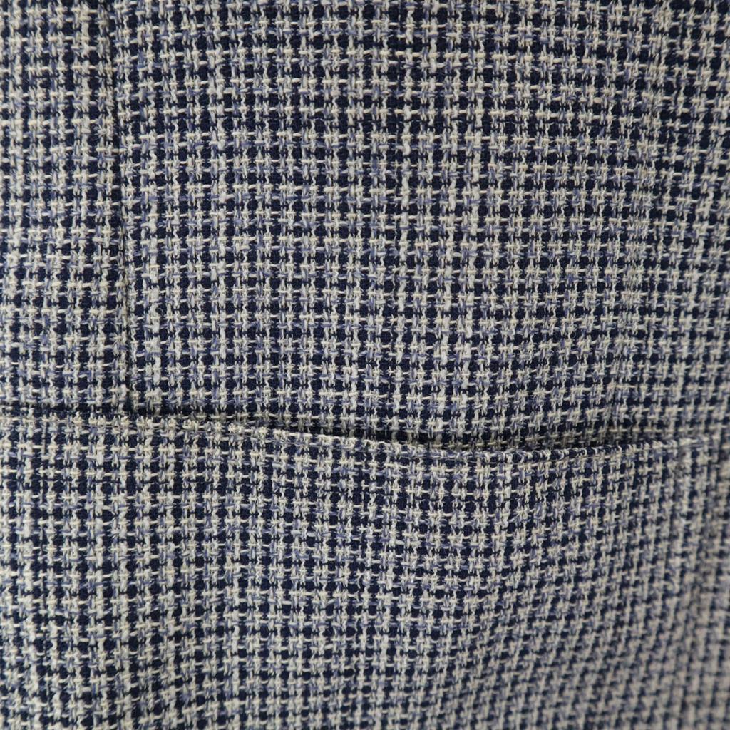 Lanvin Пиджак в клетку 90-х, приталенный, 46-54, темно-синий, Ancon, мужской, б/у