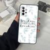 Библейский стих Иисус Христос Христианский Чехол Для Samsung Galaxy A53 A33 A23 A13 A14 A24 A34 A54 A52 A32 A22 A12 A51 A71 A21S Чехол