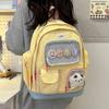 New Transparent Pain Bag Simple Middle School Students Backpack Korean Version Casual Large Capacity Japanese Ins Small Fresh Backpack