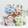 Beautiful Peony Artificial Flowers High Quality Hydrangeas Silk Bride Bouquet Wedding Home Room Festival Gift Table Decoration