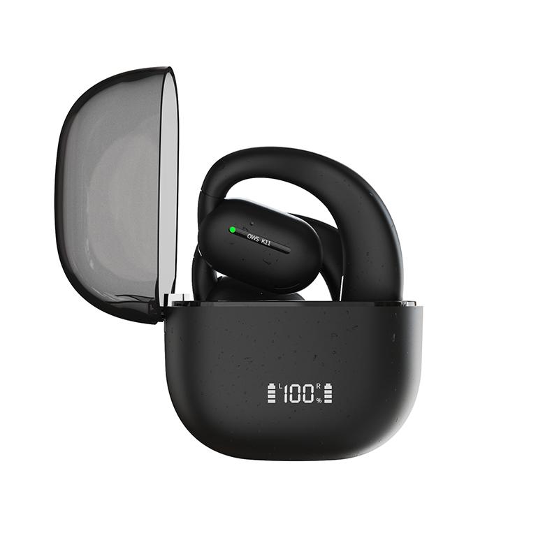 Беспроводные спортивные наушники с открытым ухом Bluetooth 5.3 со светодиодным дисплеем, стереозвук HIFI, длительное время работы