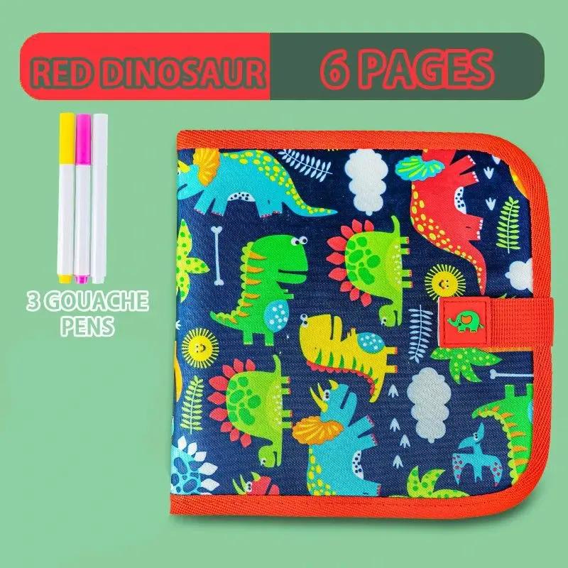 Erasable Doodle Book For Kidstoddlers Toys Reusable Drawing Pads With 12 Watercolor Pens Preschool Toy Trip Writing Painting Set