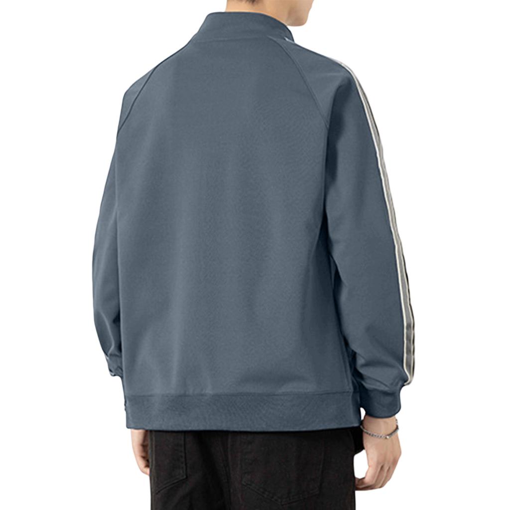 Men's  Leisure  Standing Collar  Zipper  Sports  Hoodie  Coat