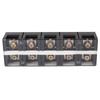 Terminal Strip Dual Row High Current Screw Terminal Block with PC Cover for Lighting Power Distribution 200A 600V 5