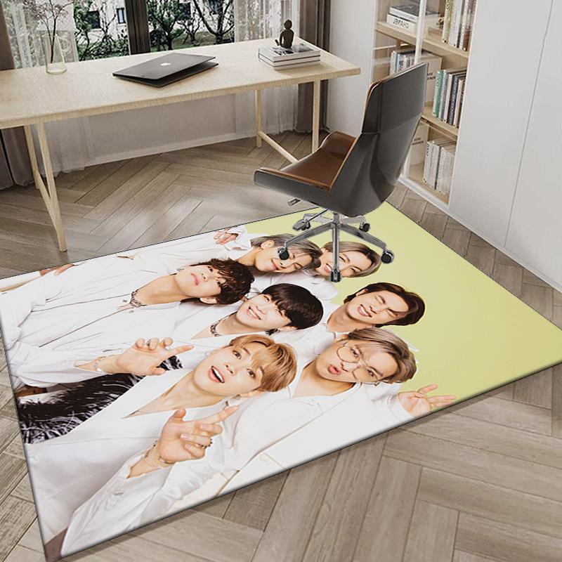 K-pop BT music group Carpet, Chair Rug,Rug for Office Bedroom living rooms, Doormat decor Fan Gift Christmas Gift