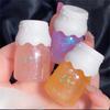 Candy Color Jelly Lip Gloss Glass Mirror Moisturizing Lip Glaze With Fine Glitter Lip Balm