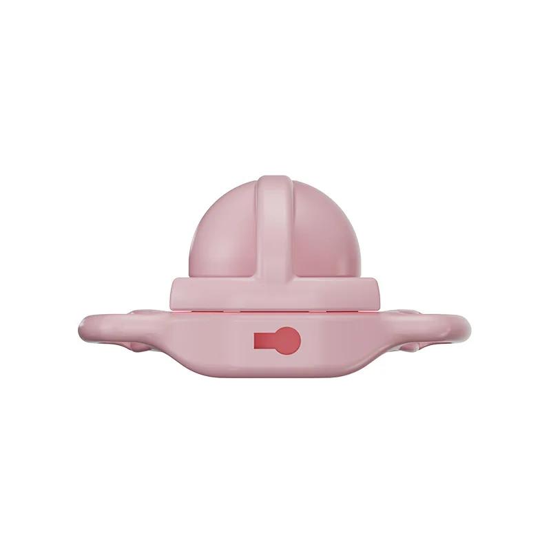 Small Flat Chastity Cage Small Flat Chastity Cage Positive Negative Cute Cock Cage Penis Bondage for Men with 6 ABS Penis Rings