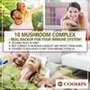 Coolkin Капсулы с грибным комплексом из 10 видов, Мультиштаммовые, Поддержка иммунной системы, Подходят как для мужчин, так и для женщин