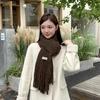 Women's Korean Style Mid-Length Cashmere Scarf: Luxurious, Warm, and Versatile Neck Warmer