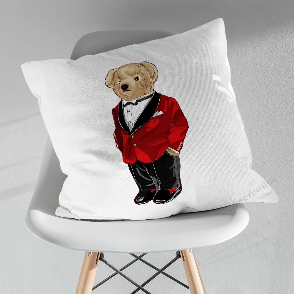 Fashion BBears Cool Art Various Sizes Square Pillow Case For Car Home Bedchamber Decor Birthday Gift