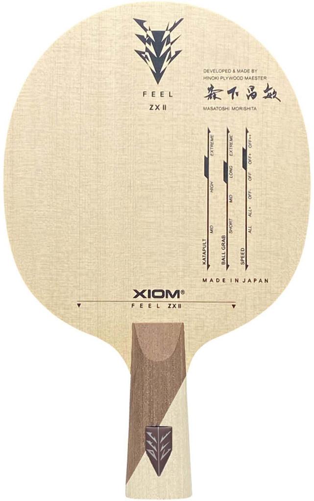 XIOM Feel ZX II CP Table Tennis Chinese Style Pennhoner Table Tennis 21507 Racket, (CP), J.T.T.A. (Japan Association)