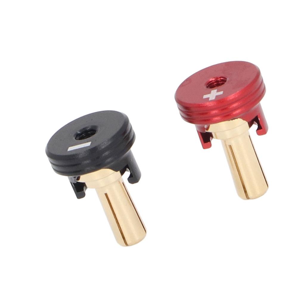 2 Pcs/Set 4/5mm RC Heatsink Banana Plugs Aluminum Alloy RC Heatsink Plug Grips Set  RC Cars