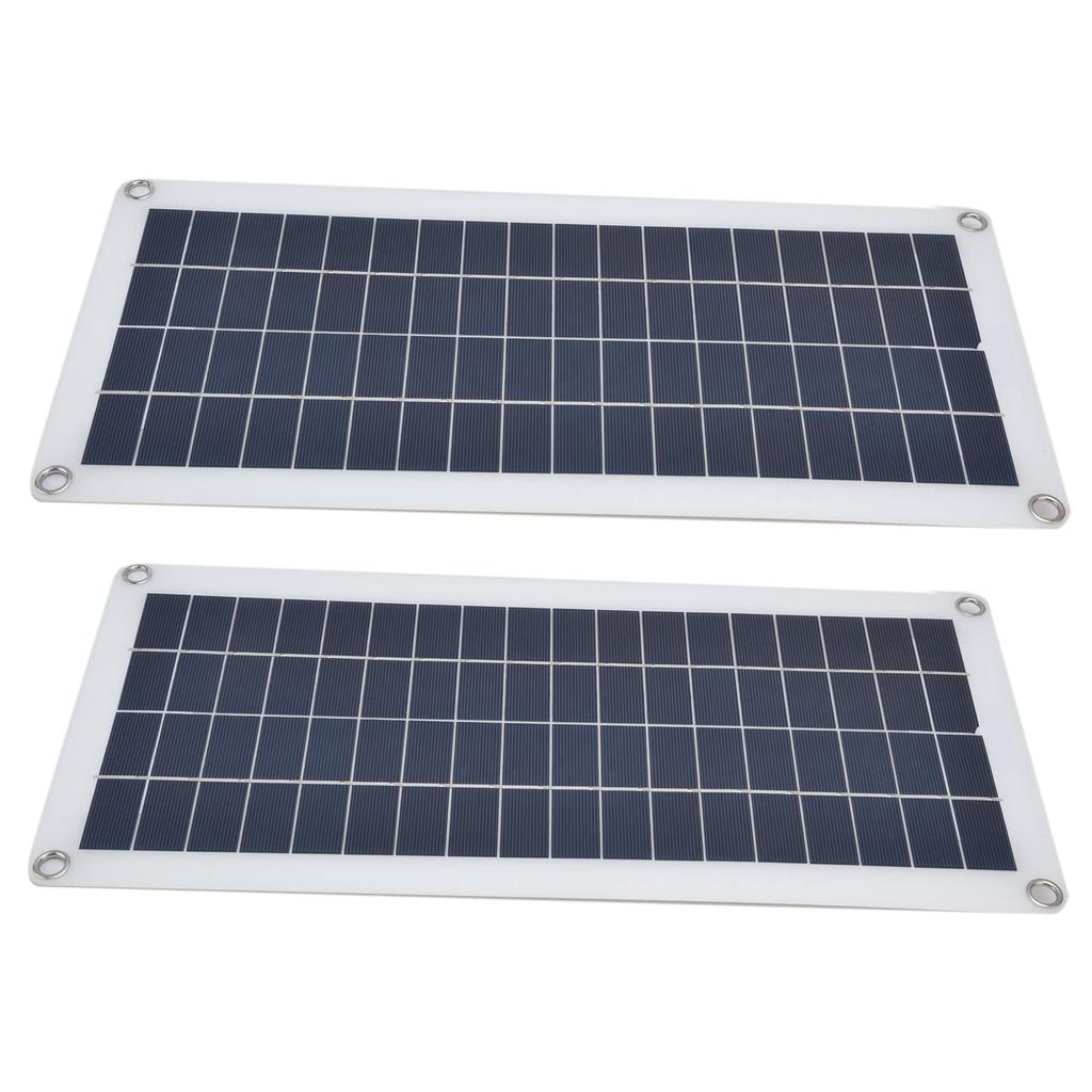2x10W Monocrystalline Silicon Solar Panel Emergency Battery Charger Kit Photovoltaic Panel for RV