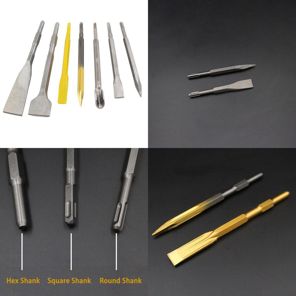 Набор передовых зубил для перфоратора из хромовой стали для плитки, зубило-пика для превосходной долговечности