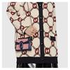 Gucci Dionysus distressed tiger head buckle chain corduroy shoulder bag crossbody bag women's pink and dark blue