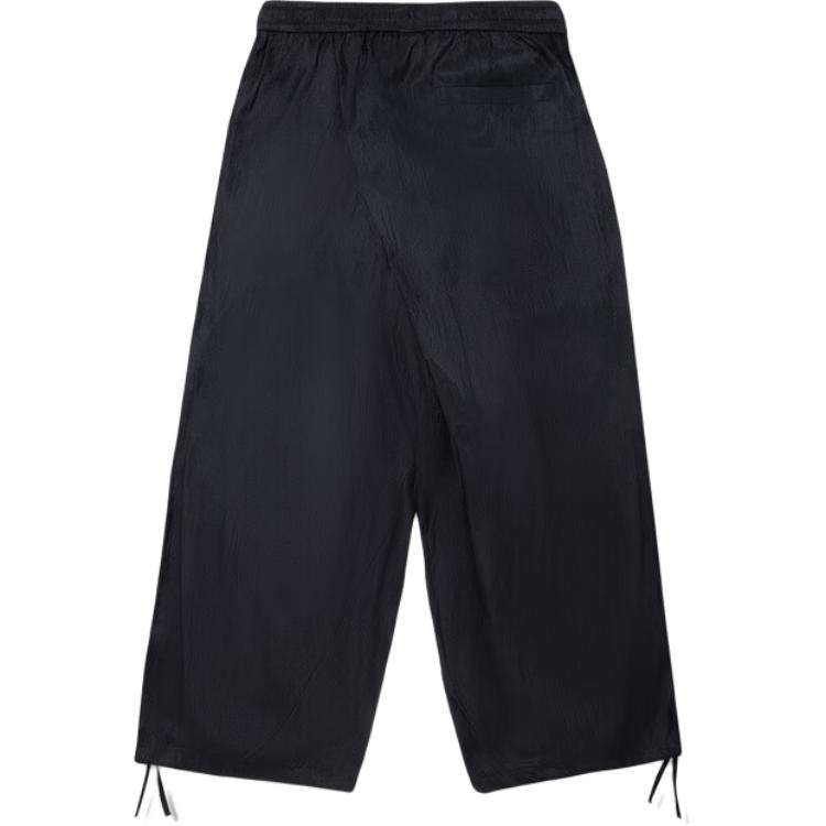 Li Ning Серия Revive Удобные Простые Свободные Однотонные Со средней посадкой На кулиске Повседневные брюки длиной до девяти точек Мужские брюки AKQV069-1