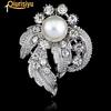 Серебряная брошь из горного хрусталя с камнями, в форме цветка