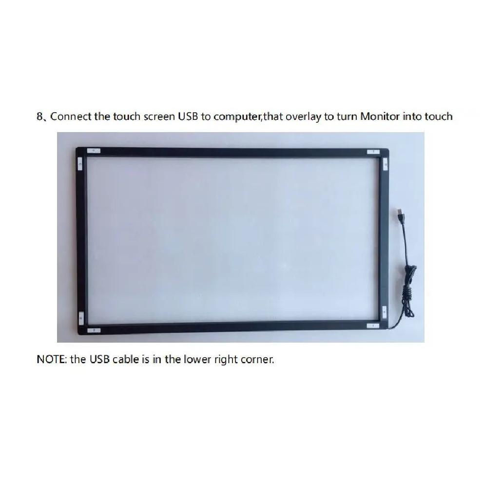 Xintai Touch 65" IR touch frame without glass, 20 touch points Infrared IR multi touch screen overlay