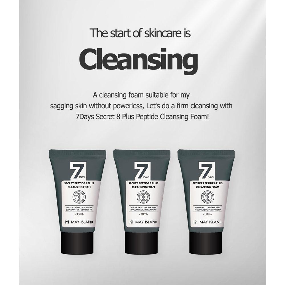 [MayIsland] 7Days Secret Peptide 8+ Очищающая пенка (30мл)