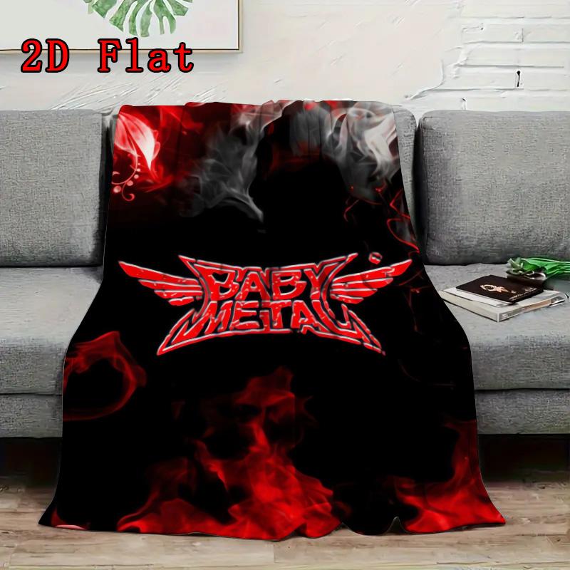 BABYMETAL 2D Flat Pattern Flannel Blanket High quality All Seasons Warmth and Comfort Perfect for Christmas Gifts.NMT0928023