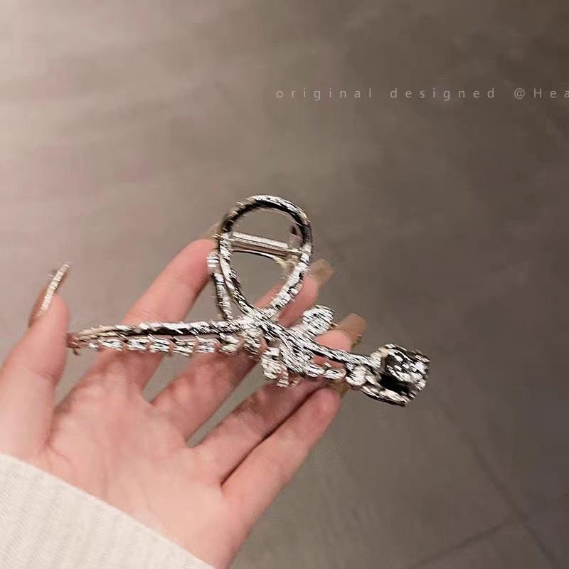 Премиальная металлическая заколка для волос «Акула» для женщин - Большая летняя заколка для волос, Уникальный дизайн