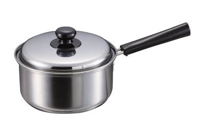 Кастрюля Cook Palace с дном Pearl Metal 18 см, серебристая, 3-х уровневая, для одной руки HB-2526